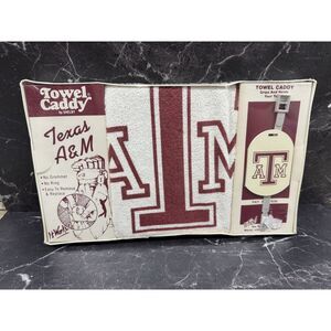 🏌️‍♂️ Vintage Texas A&M Aggies Golf Towel Caddy by Shelby – Rare NCAA Fan Gear
